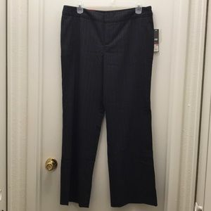 NWT Mossimo dark grey pinstriped trousers Size 18